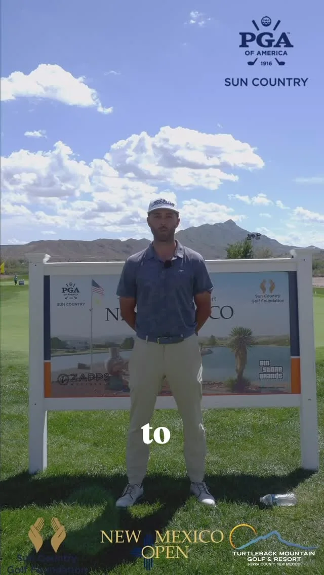 Ryan Sullivan on the range at the 2025 New Mexico Open.